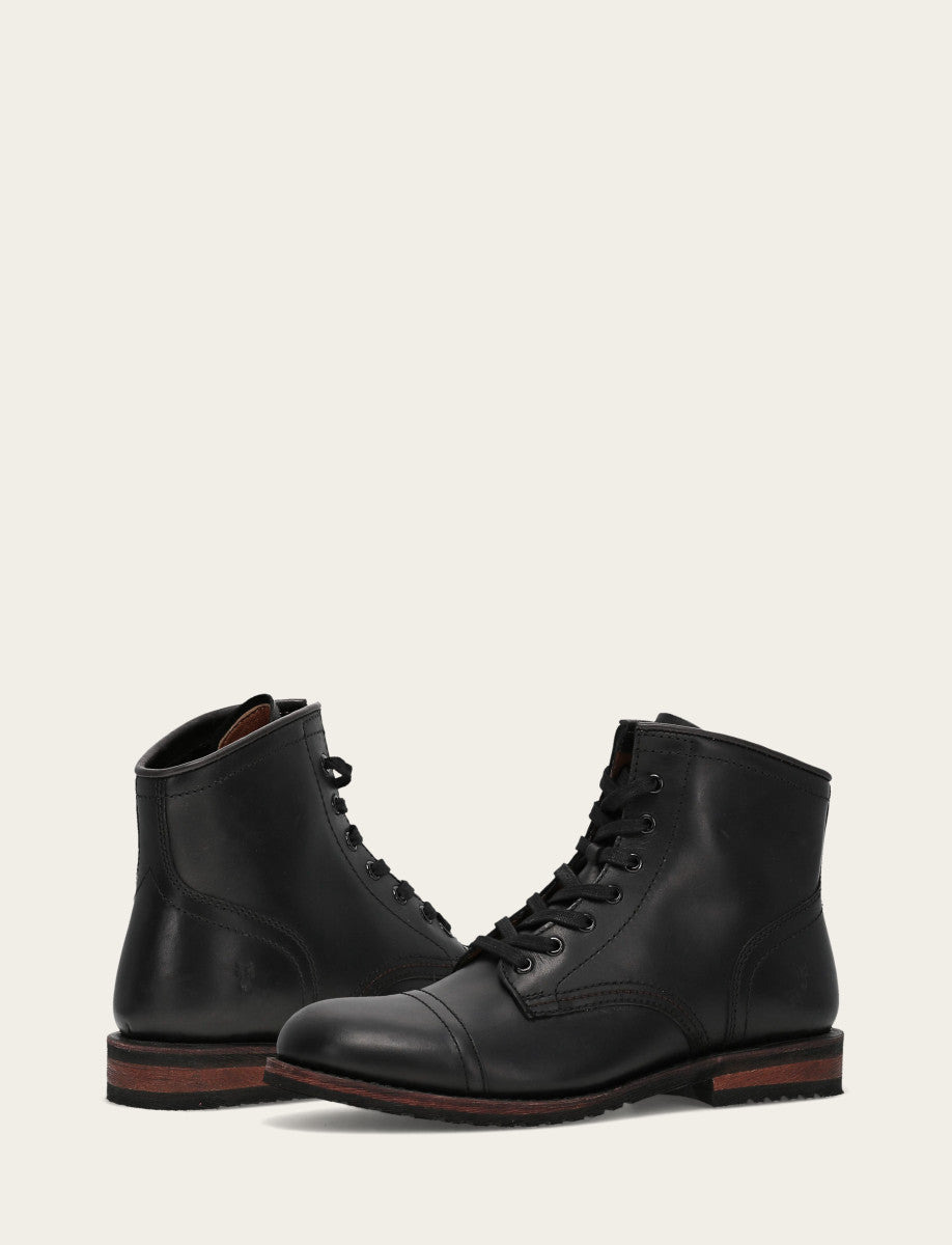 Men's Black Landon Midlace Boot - Black