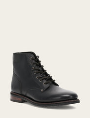 Men's Black Barrett Lace Up Boots - Black
