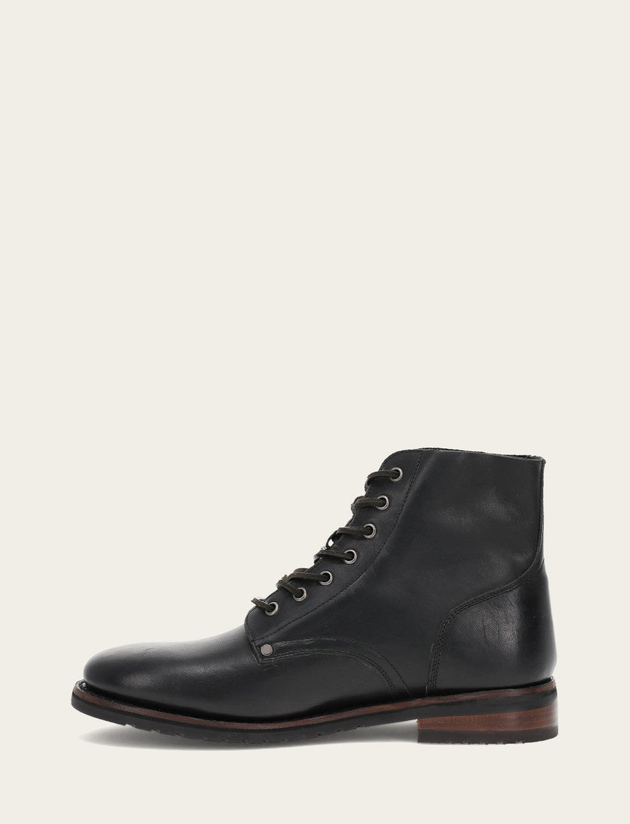 Men's Black Barrett Lace Up Boots - Black