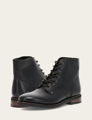 Men's Black Barrett Lace Up Boots - Black