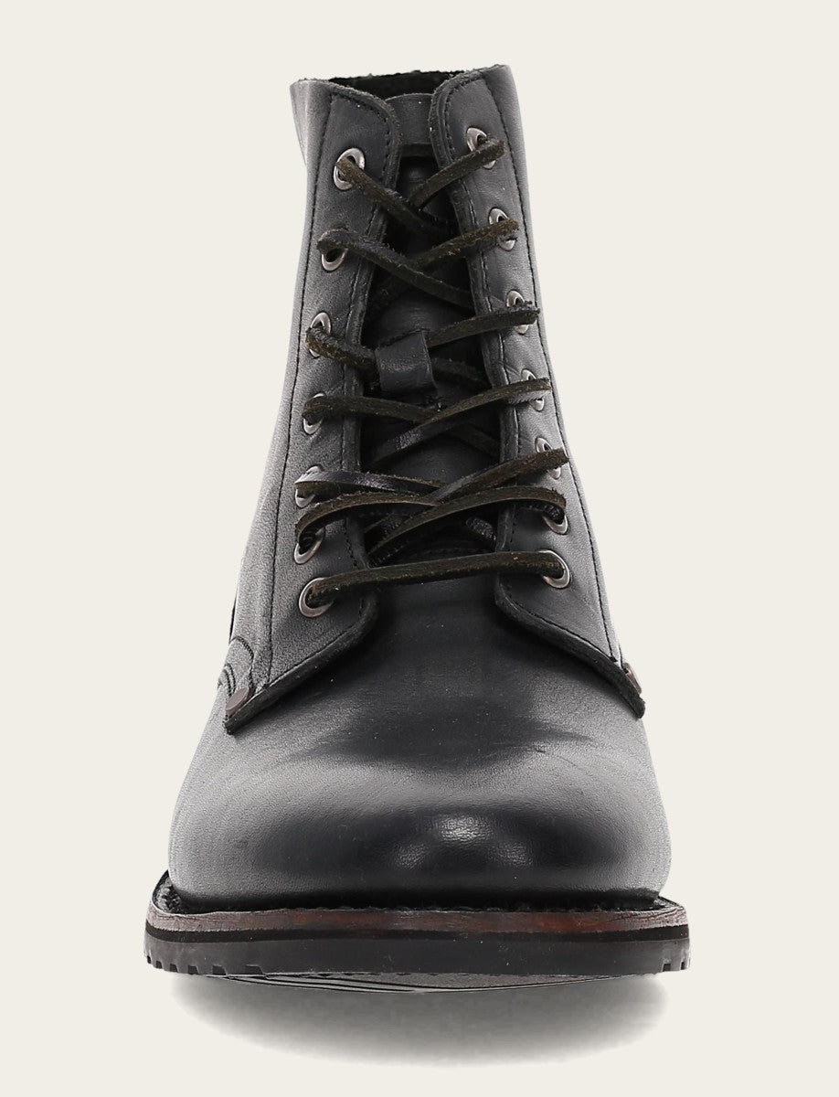 Men's Black Barrett Lace Up Boots - Black