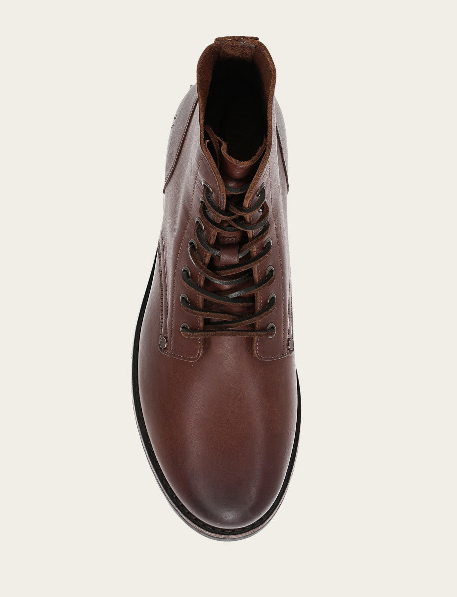 Men's Cognac Barrett Lace Up Boots - Cognac