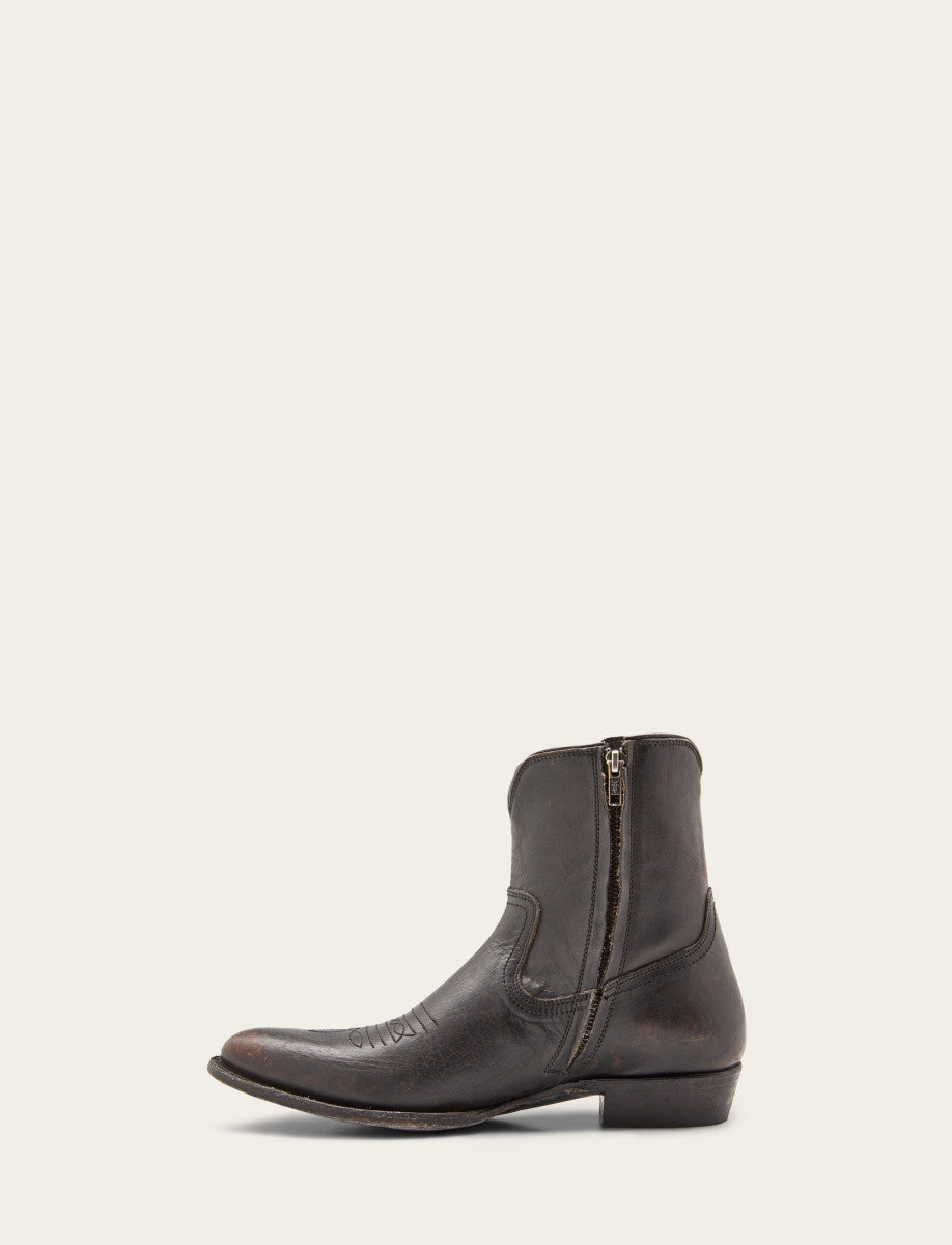 Austin Inside Zip Boot - Antique Black