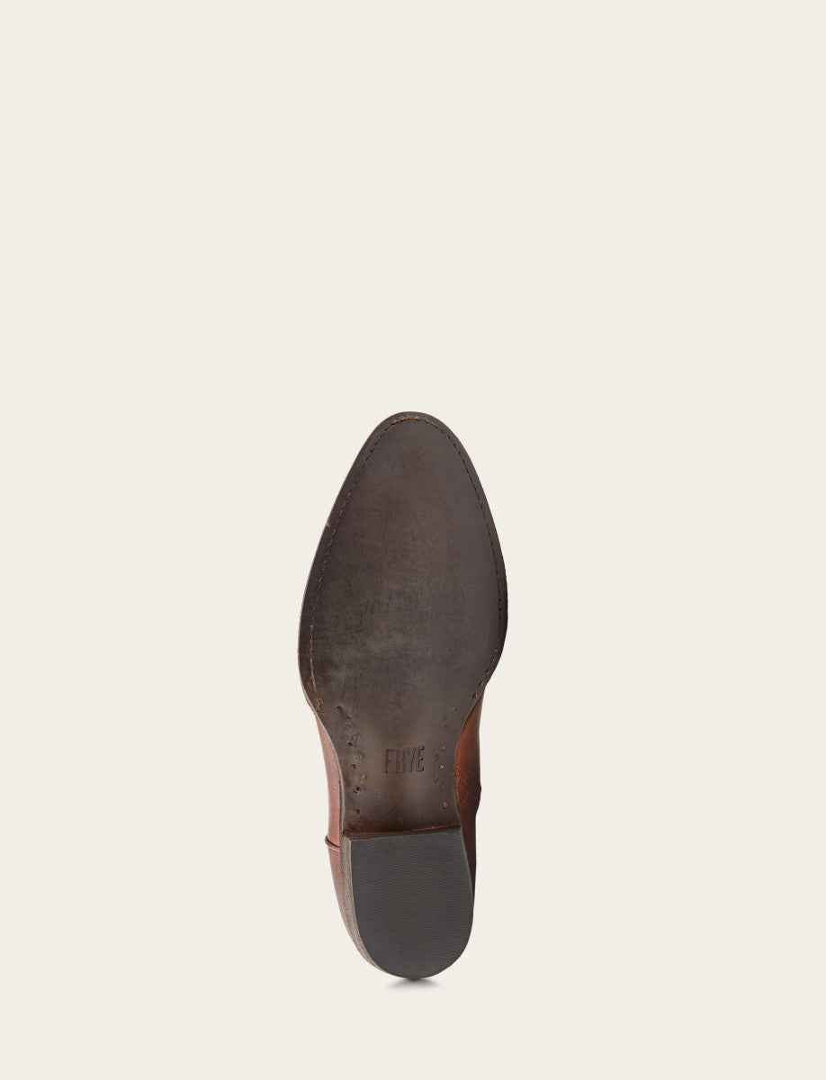Men's Cognac Austin Inside Zip Boots - Cognac