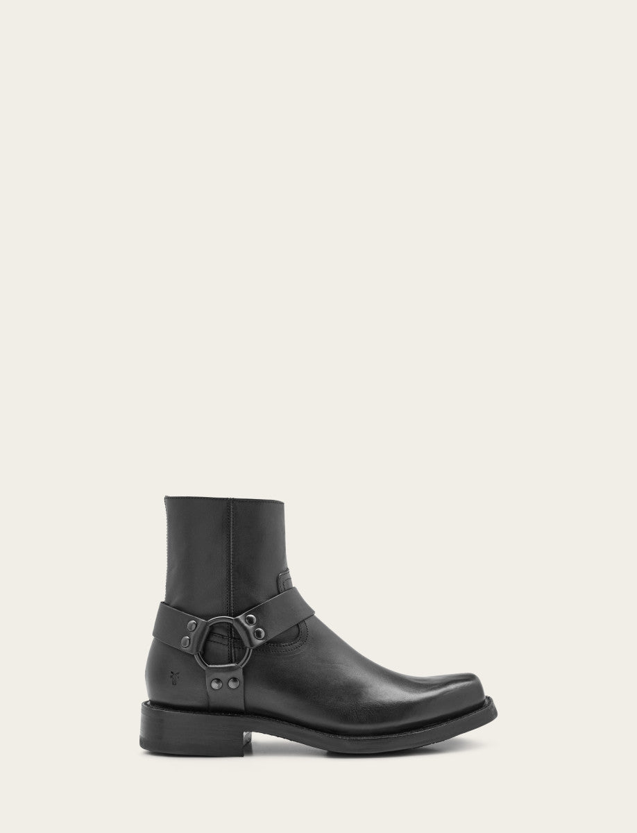 Men's Black Conway Harness Moto Boot - Black