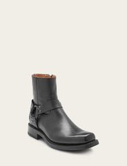 Men's Black Conway Harness Moto Boot - Black
