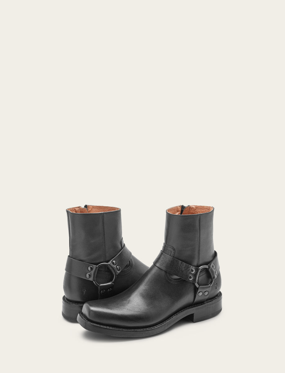 Men's Black Conway Harness Moto Boot - Black