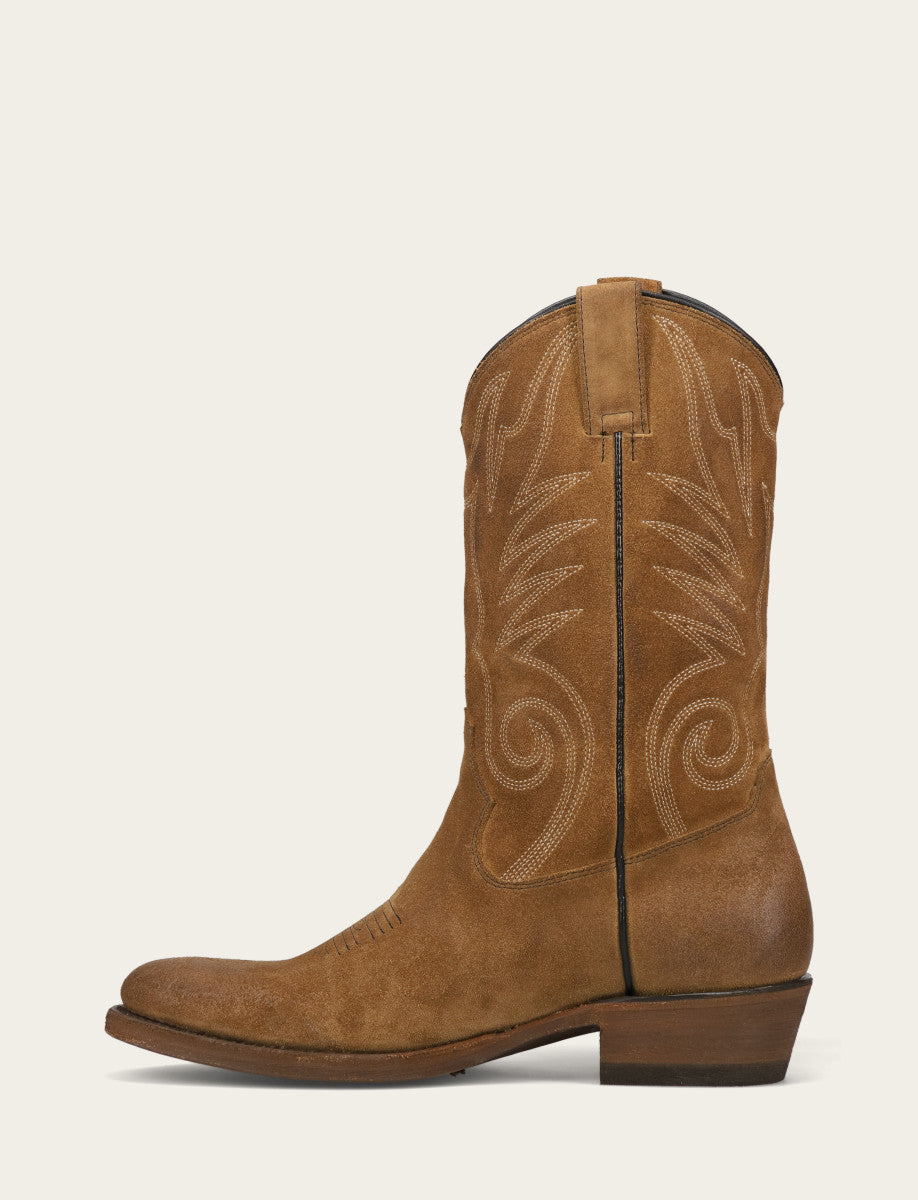 Men's Mushroom Grady Vintage Stitch Western Boots - Mushroom