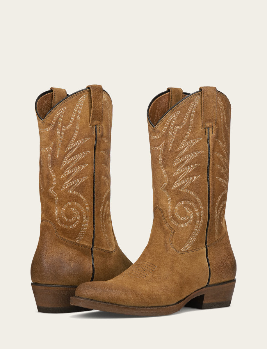 Men's Mushroom Grady Vintage Stitch Western Boots - Mushroom
