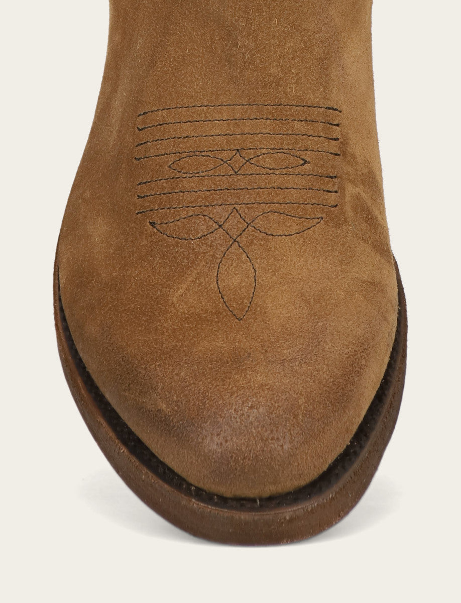 Men's Mushroom Grady Vintage Stitch Western Boots - Mushroom