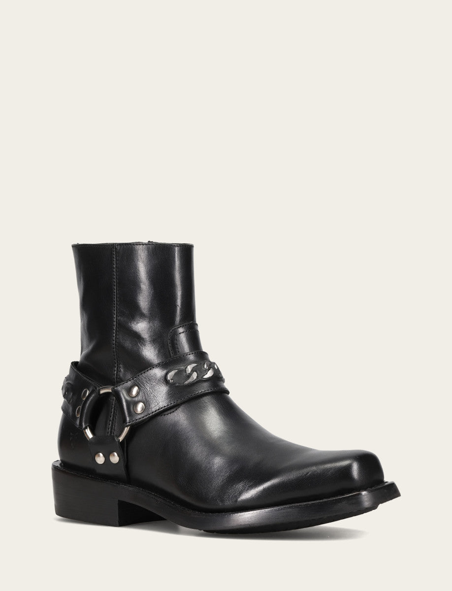 Men's Black Conway Chain Harness Boot - Black