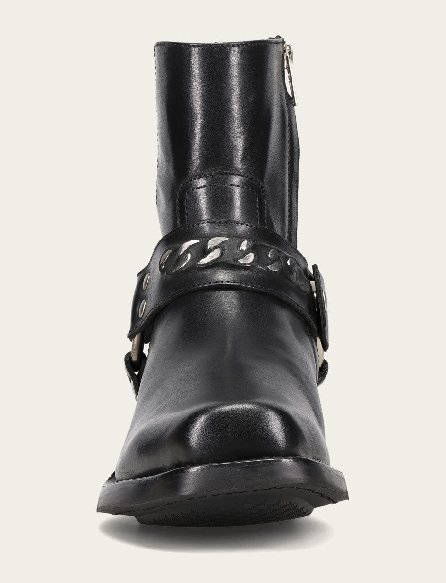 Men's Black Conway Chain Harness Boot - Black