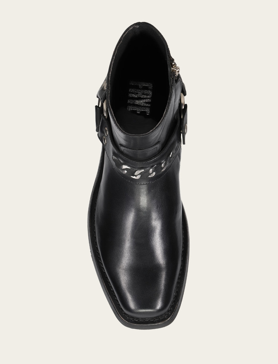 Men's Black Conway Chain Harness Boot - Black
