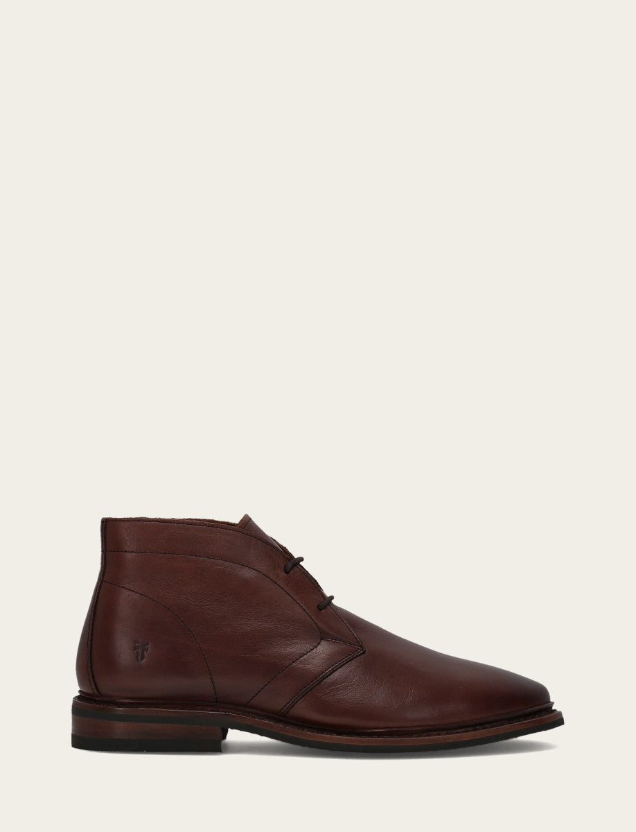 Men’s Brown Oiled Leather Paul Chukka Boots - Brown