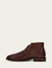 Men’s Brown Oiled Leather Paul Chukka Boots - Brown