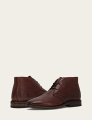 Men’s Brown Oiled Leather Paul Chukka Boots - Brown