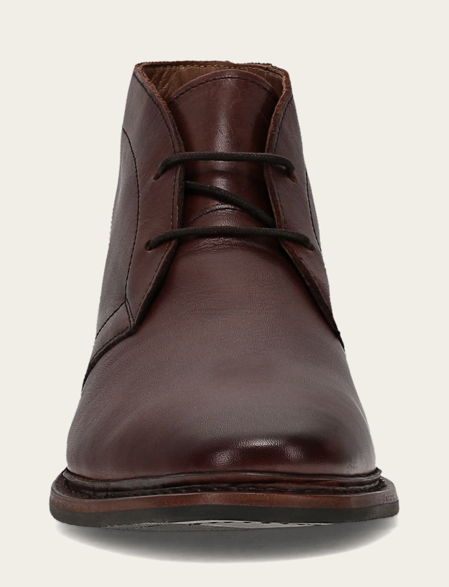Men’s Brown Oiled Leather Paul Chukka Boots - Brown