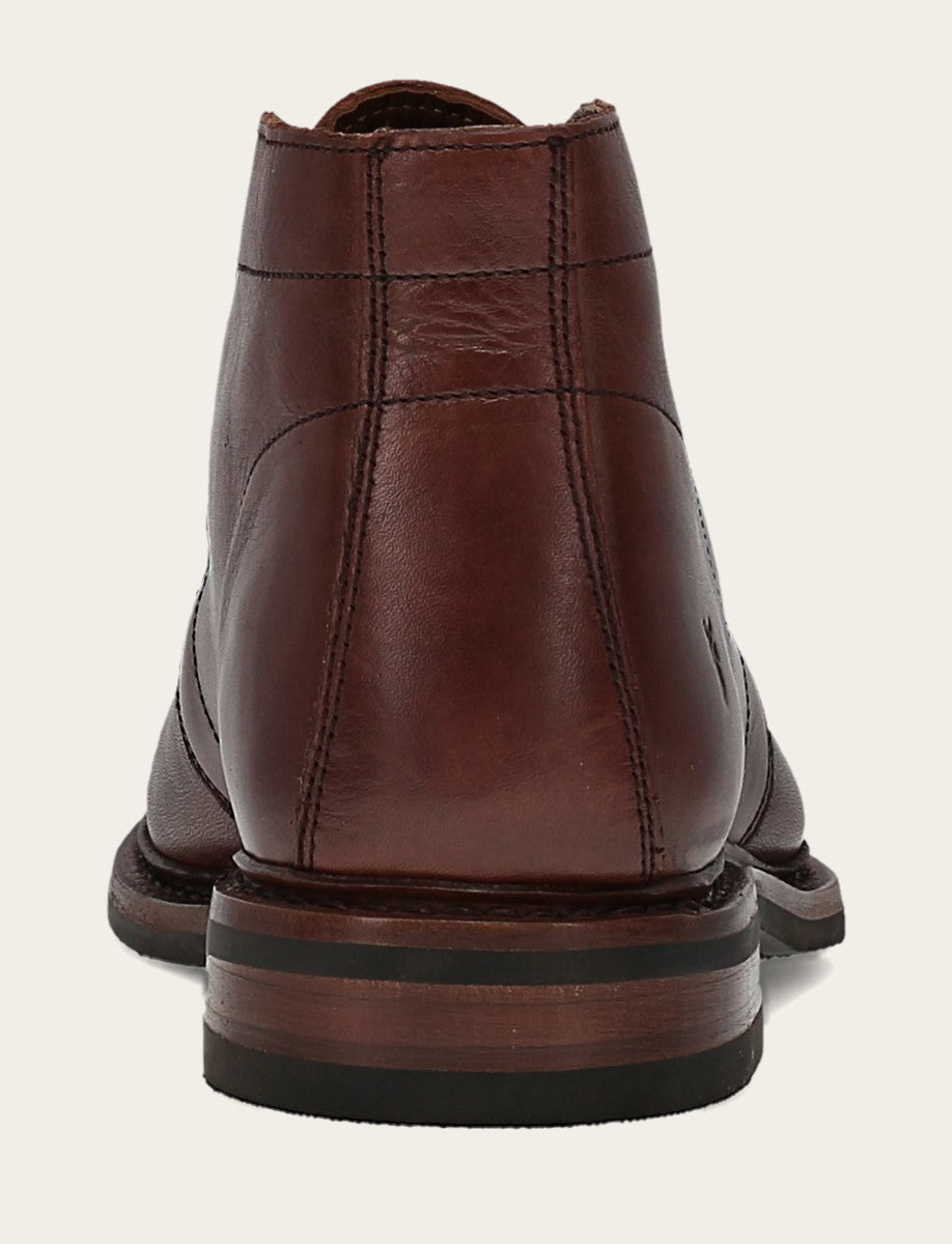 Men’s Brown Oiled Leather Paul Chukka Boots - Brown