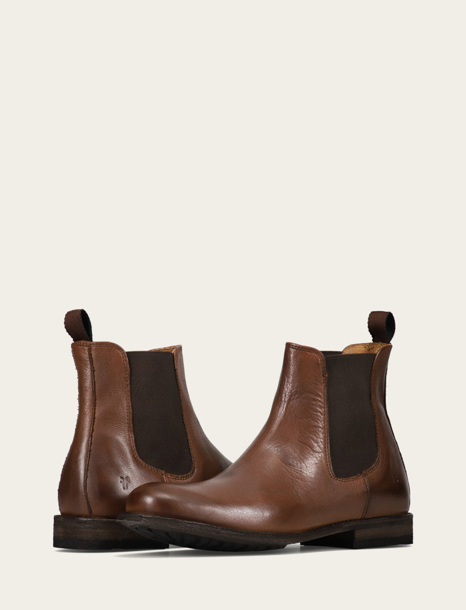 Men's Cognac Tyler Flex Chelsea Boots - Cognac
