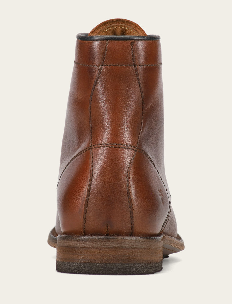 Men's Cognac Tyler Flex Lace Up Boots - Cognac