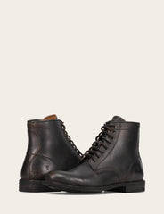 Men's Antiqued Black Tyler Flex Lace Up Boots - Antiqued Black