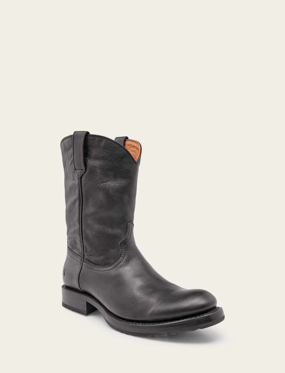 Men's Black Duke Roper Boots - Black