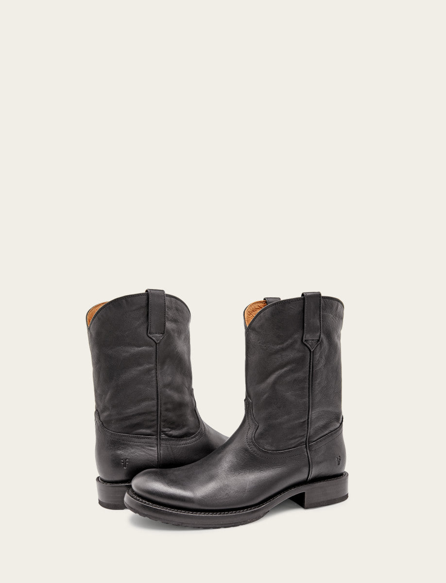 Men's Black Duke Roper Boots - Black