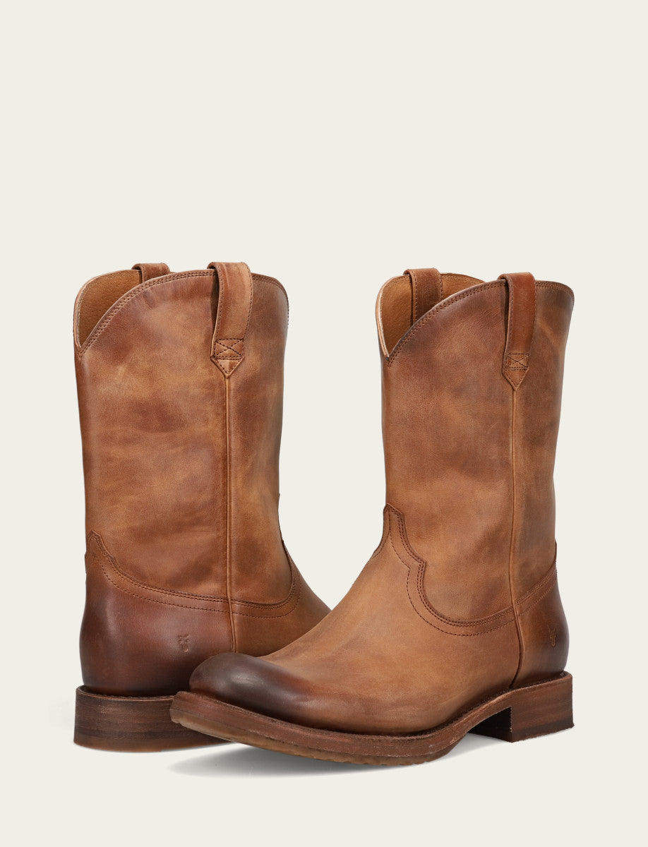 Men's Tobacco Duke Roper Boots - Tobacco