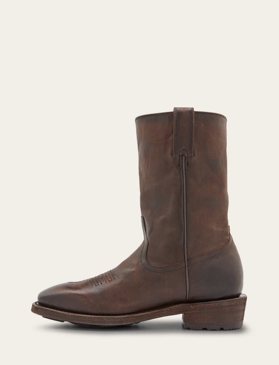 Men's Chocolate Nash Roper Western Boots - CHOCOLATE