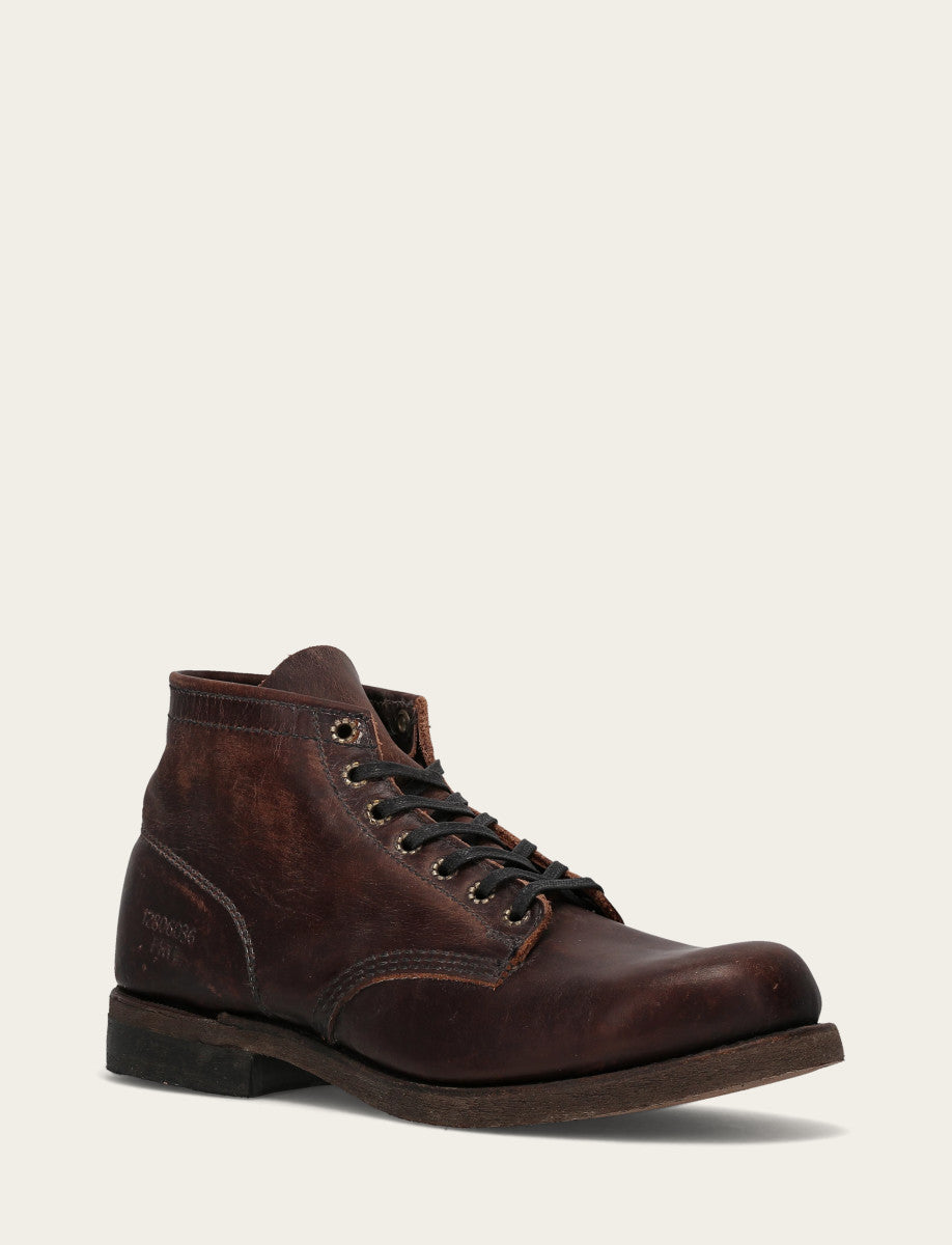 Men's Dark Brown Prison Boots - Dark Brown