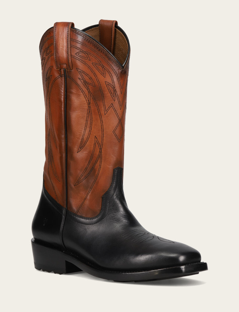Men's Black Nash Deco Stitch Pull On Boots - Black