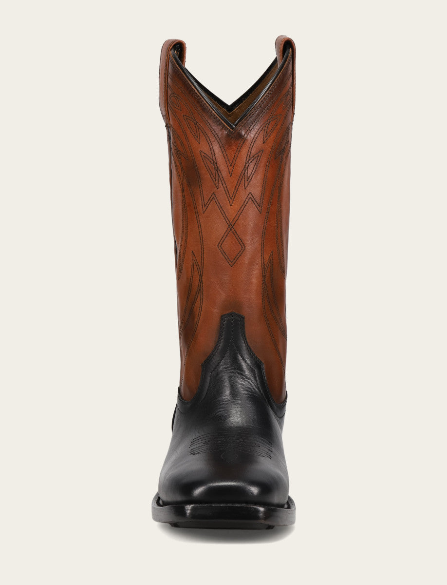 Men's Black Nash Deco Stitch Pull On Boots - Black