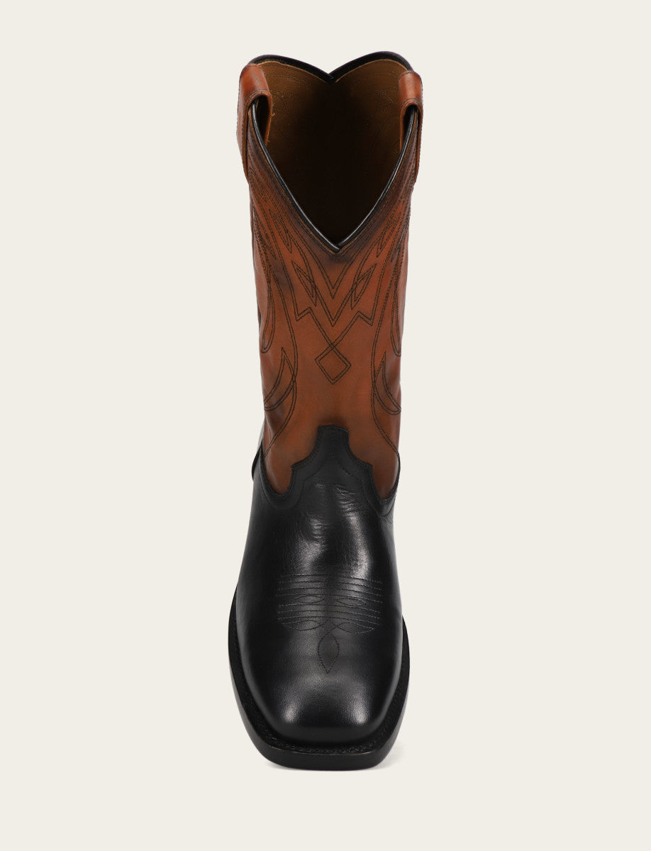Men's Black Nash Deco Stitch Pull On Boots - Black