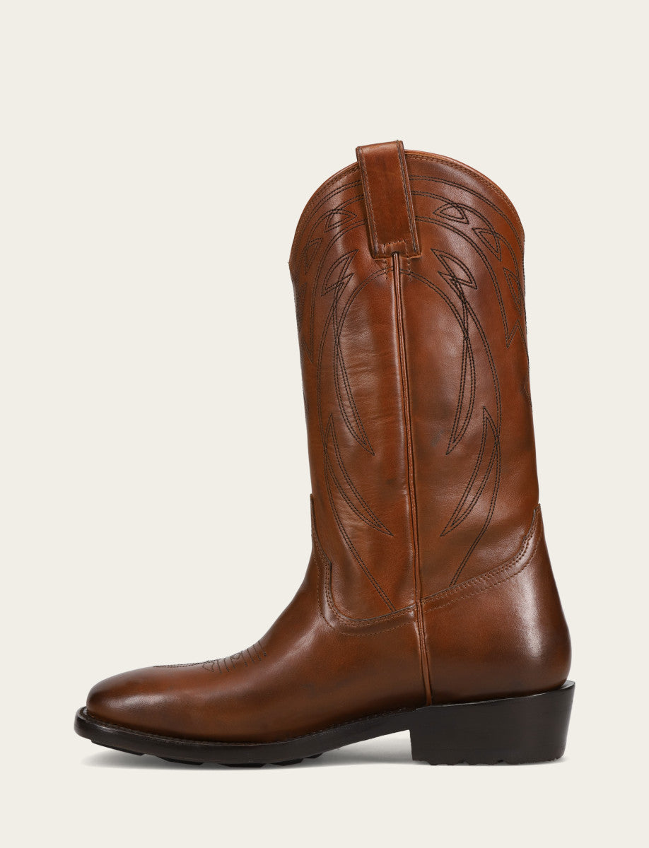 Men's Caramel Nash Deco Stitch Pull On Boots - Caramel