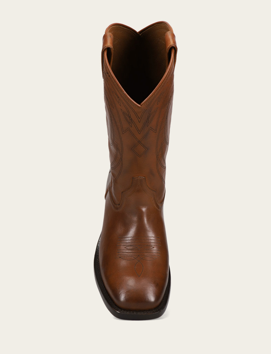 Men's Caramel Nash Deco Stitch Pull On Boots - Caramel