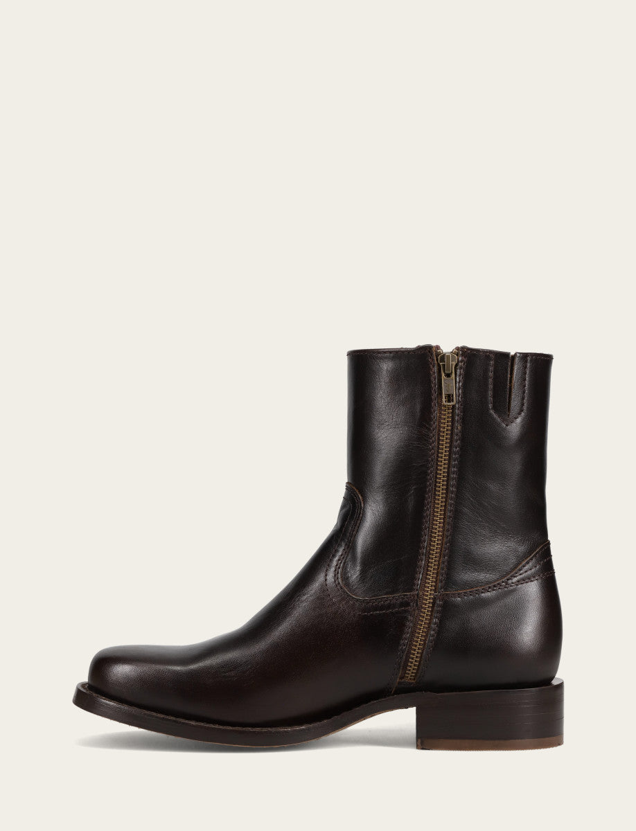 Men's Bourbon Campus Inside Zip Boot - Bourbon
