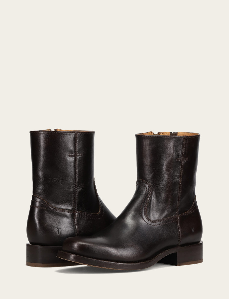 Men's Bourbon Campus Inside Zip Boot - Bourbon