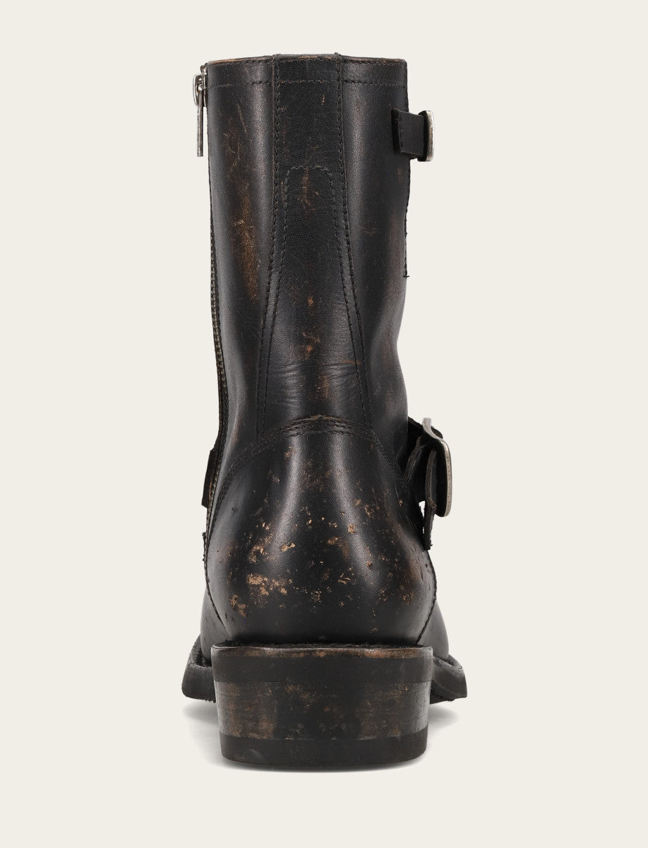 Men's Conway Engineer Smooth Leather Boot - Antique Black