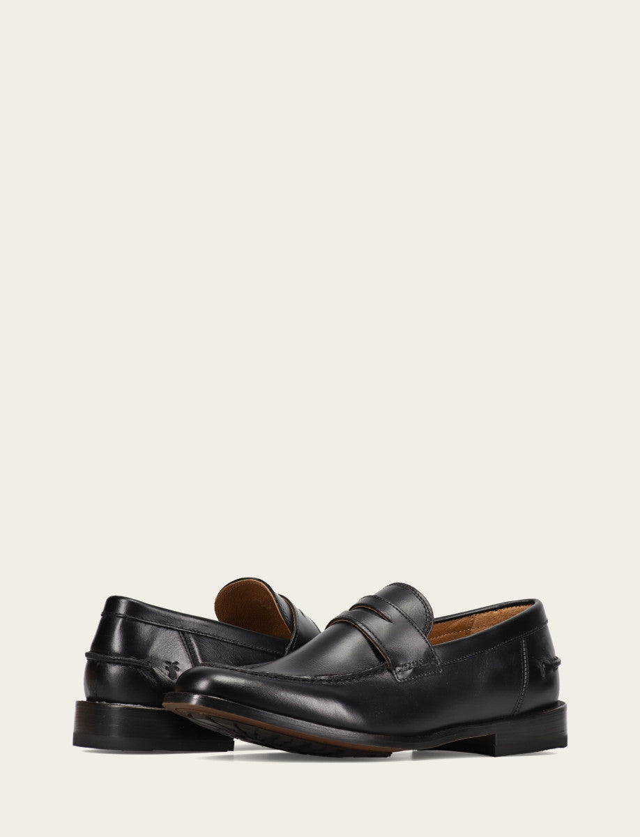 Men's Black Tyler Flex Penny Loafers - Black