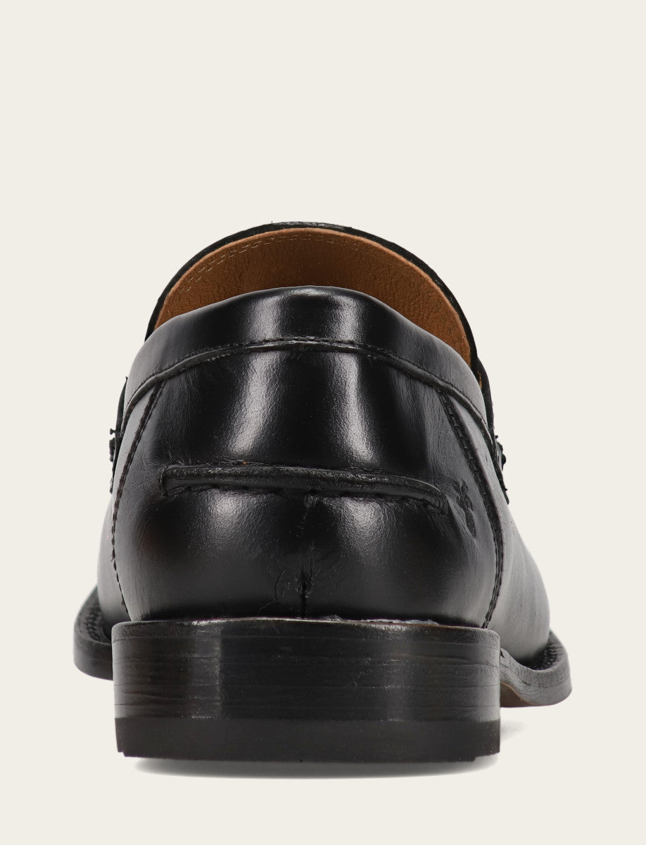 Men's Black Tyler Flex Penny Loafers - Black