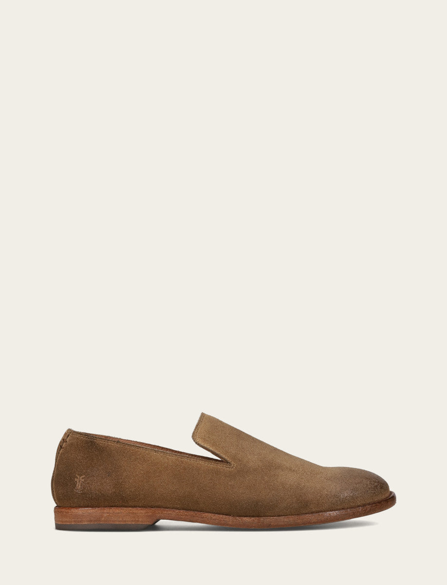 Men's Ash Waxed Suede Chris Venetian Loafers - Ash Waxed Suede