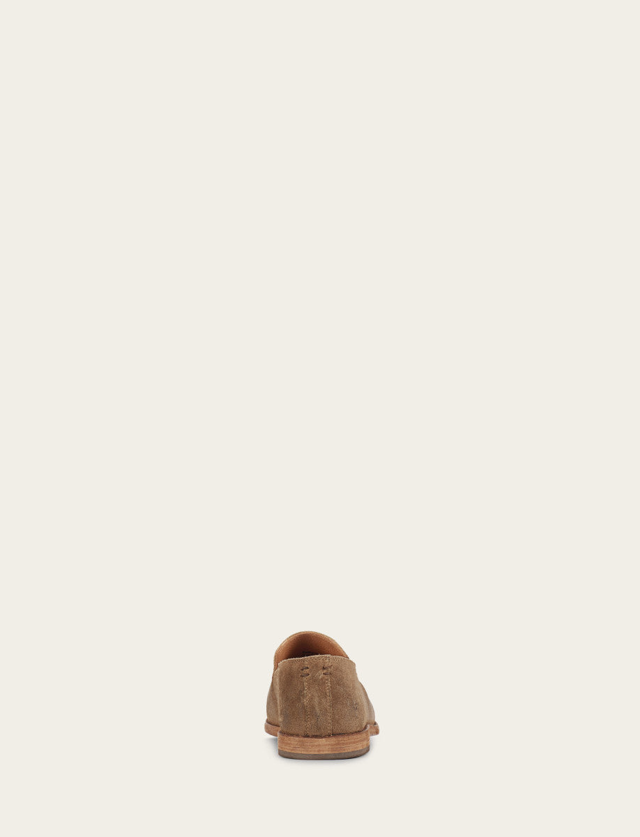 Men's Ash Waxed Suede Chris Venetian Loafers - Ash Waxed Suede
