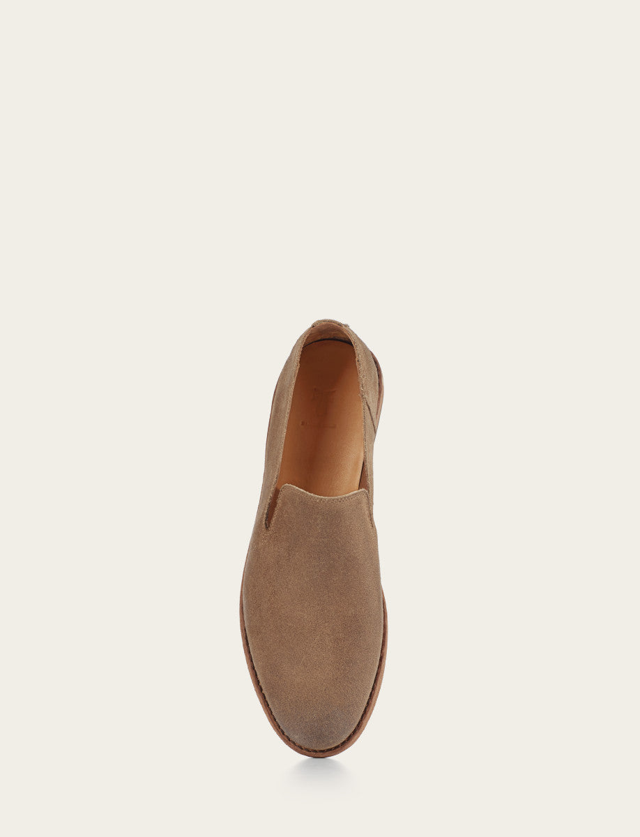 Men's Ash Waxed Suede Chris Venetian Loafers - Ash Waxed Suede
