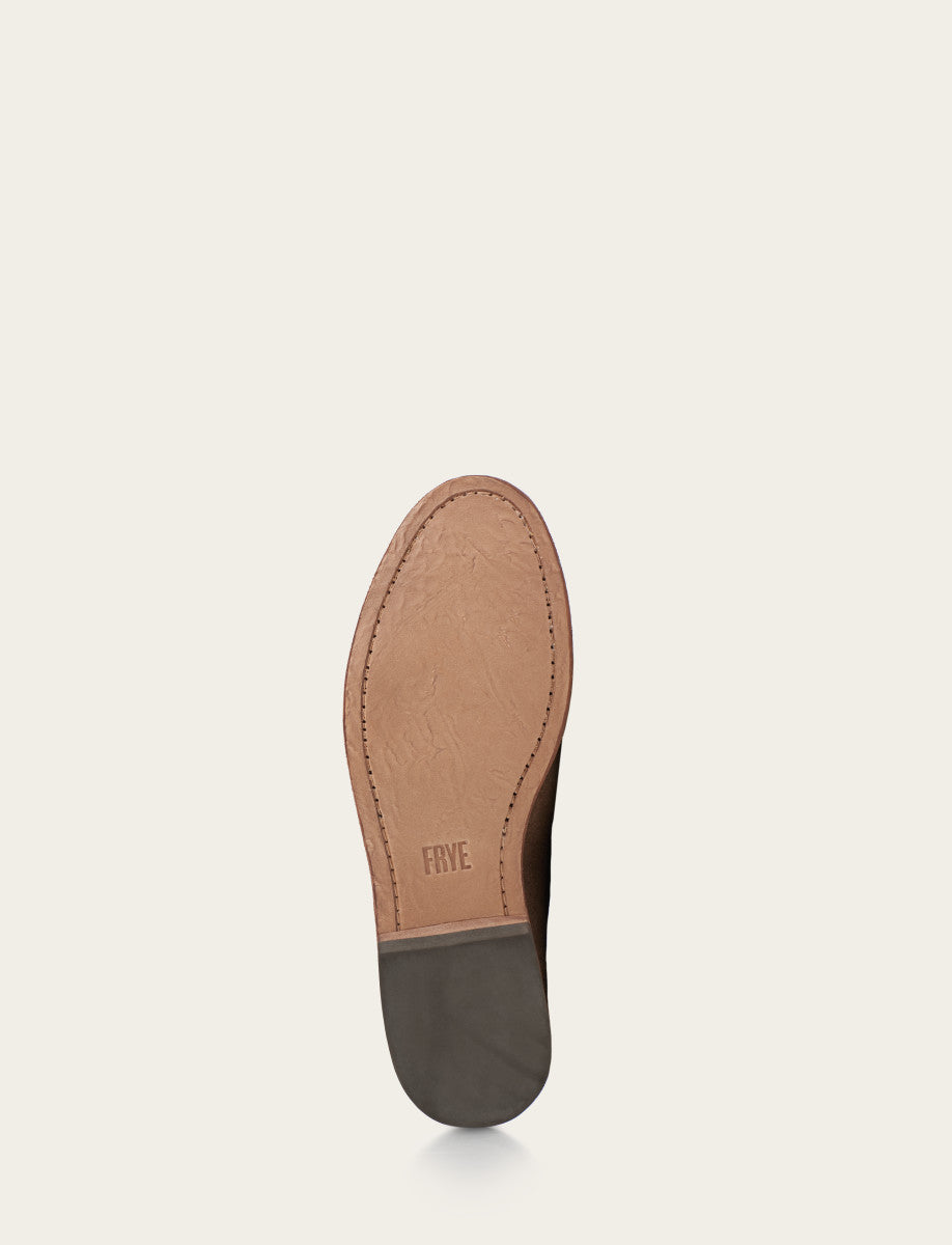 Men's Ash Waxed Suede Chris Venetian Loafers - Ash Waxed Suede