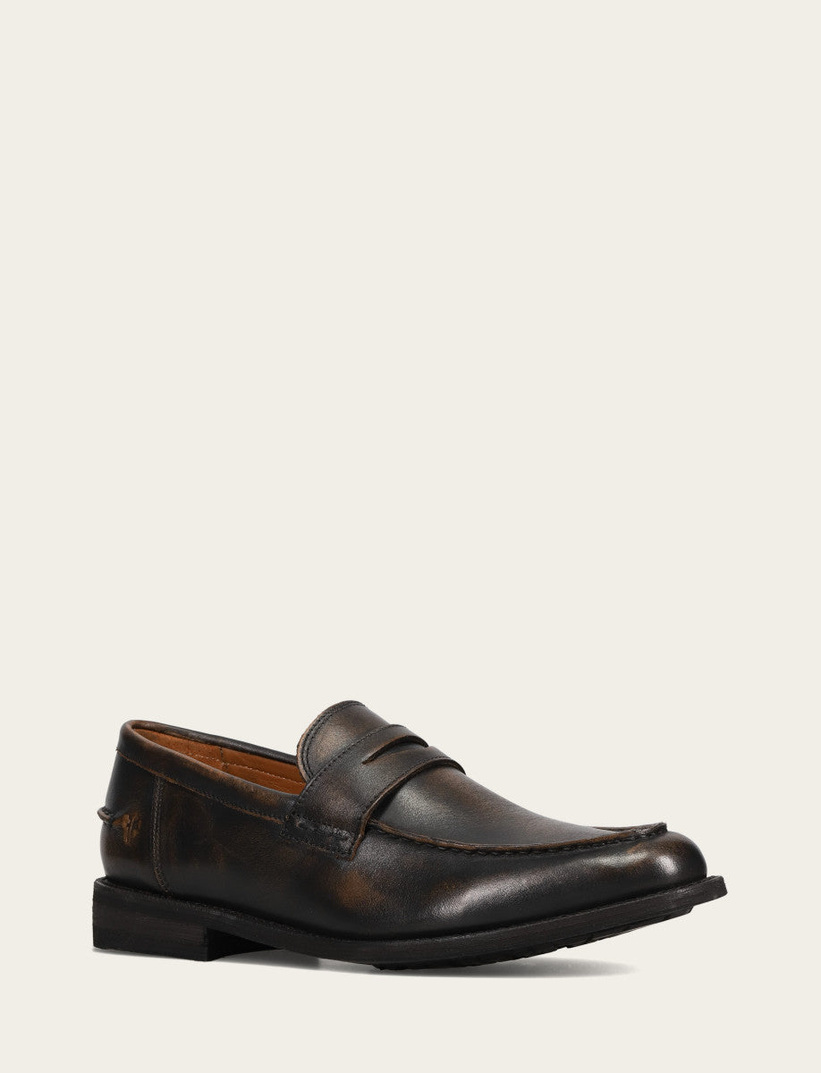 Men's Brown Brush Off Tyler Flex Penny Loafer - Brown Brush Off