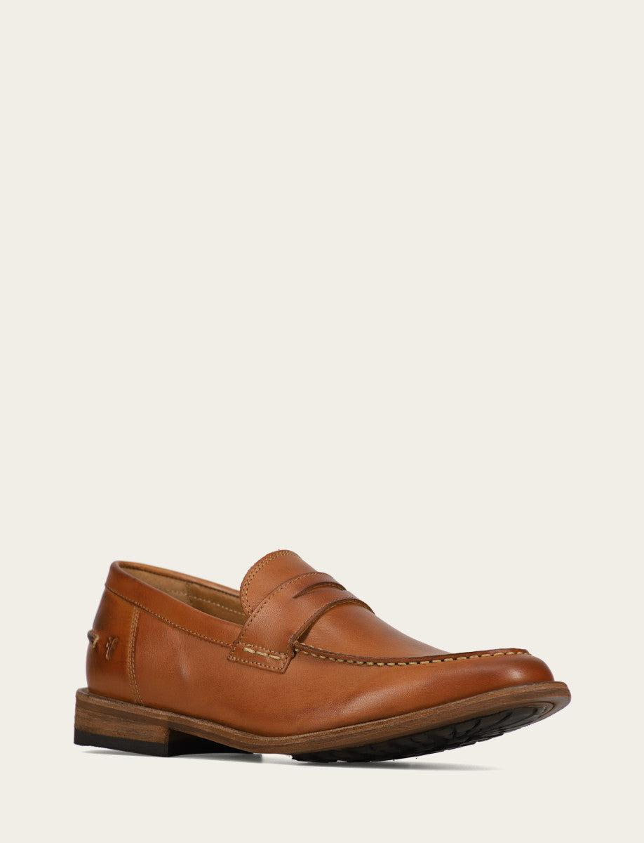 Men's Caramel Tyler Flex Penny Loafers - Caramel