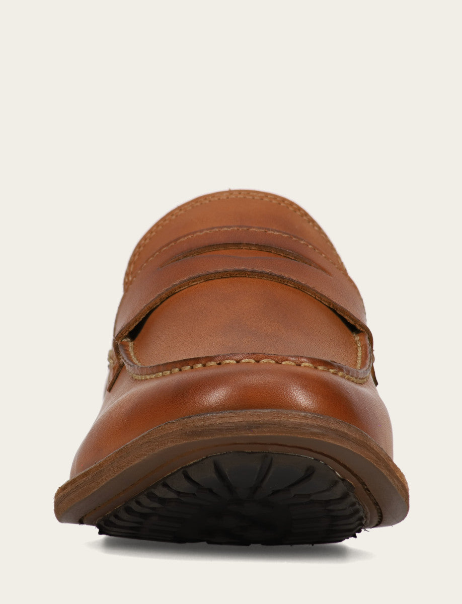 Men's Caramel Tyler Flex Penny Loafers - Caramel