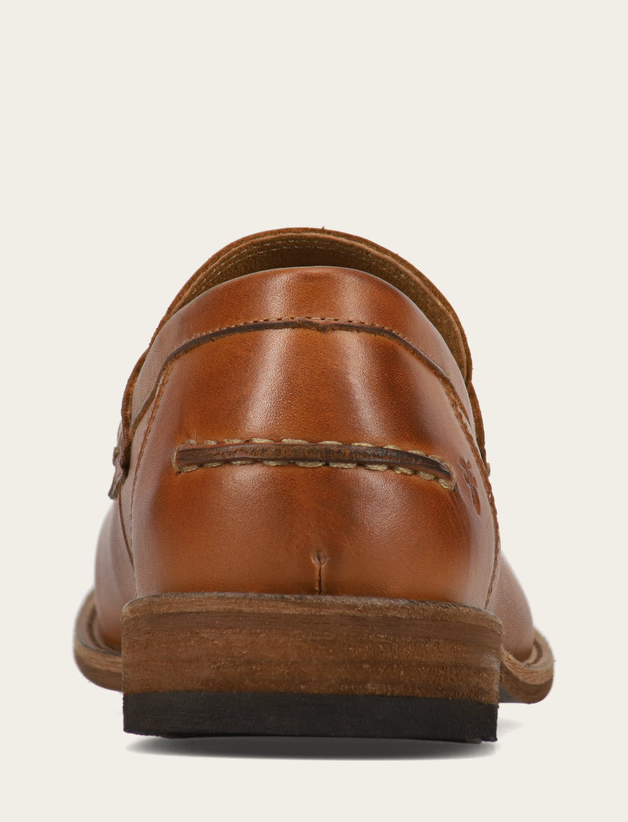 Men's Caramel Tyler Flex Penny Loafers - Caramel