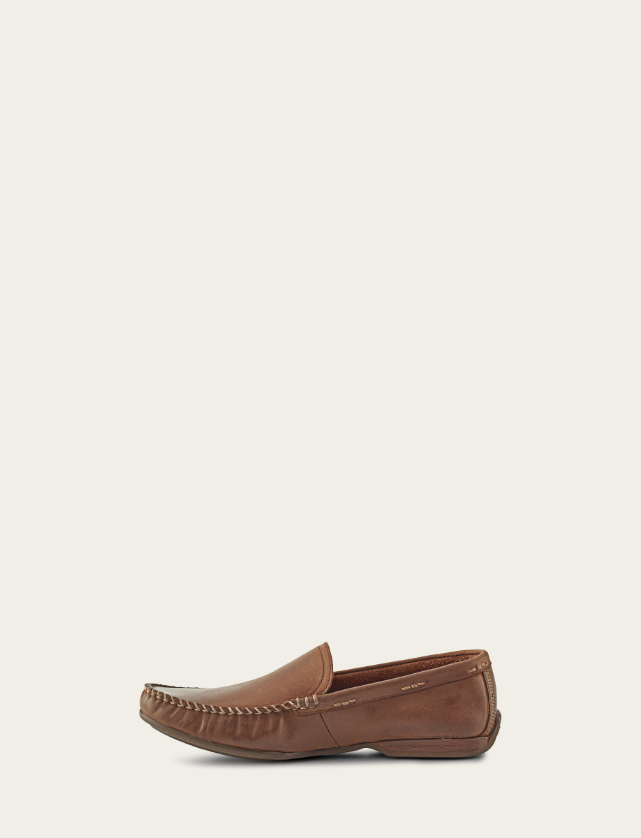 Men's Tan Lewis Venetian Loafers - Tan