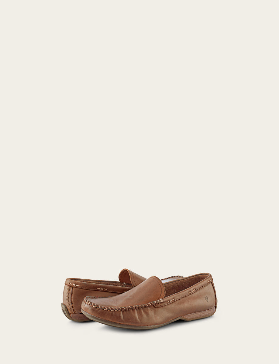 Men's Tan Lewis Venetian Loafers - Tan